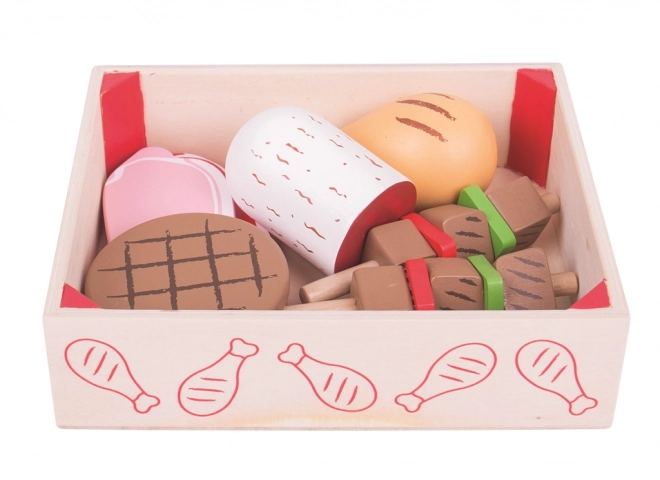 Bigjigs Toys Charcuteries en bois dans une boîte