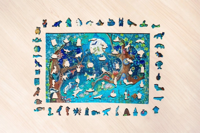 Puzzle en bois forêt magique 500 pièces