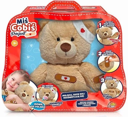 Mascotte ourson Cobis Patient