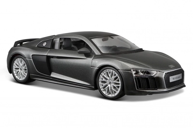 Modèle de voiture Audi R8 composite 1/24 gris