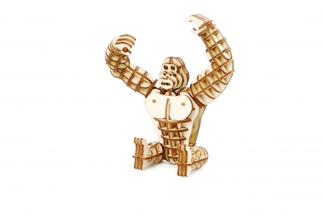 Puzzle 3D en bois gorille