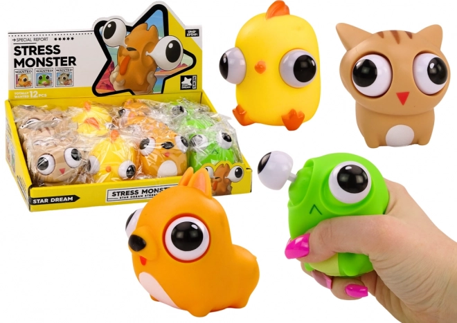 Jouet antistress Happy Monster Squish Sensoriel MIX
