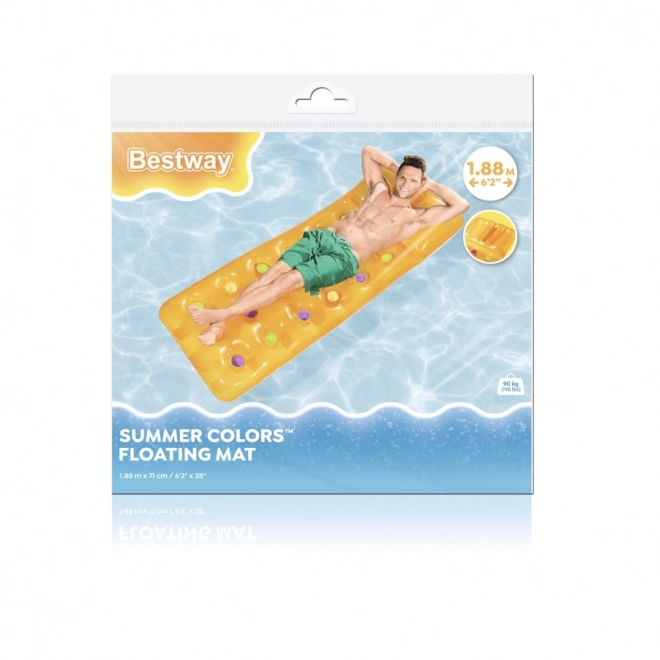 Matelas gonflable avec oreiller Joie d'été Bestway – Orange