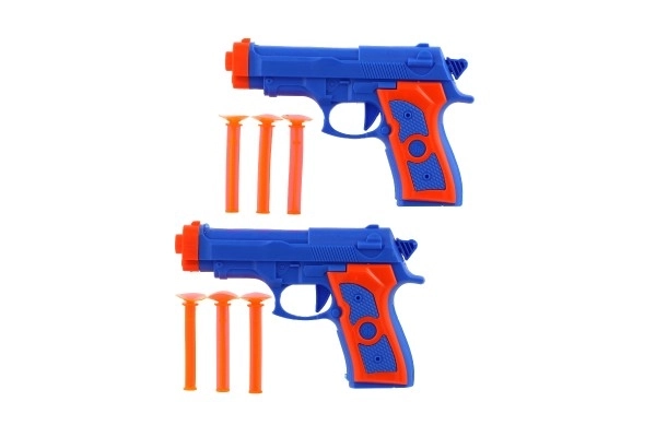 Deux pistolets avec munitions à ventouse - 15 cm