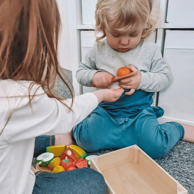 Bigjigs Toys Fruits à découper en boîte
