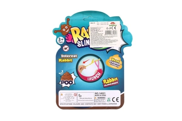 Fronde d'animal en glaise 2pcs silicone 2 couleurs sur carte 19x23,5cm
