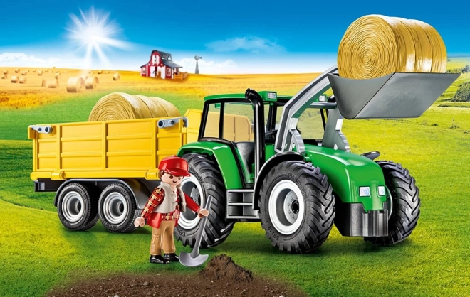 Ensemble de figurines Terre 9317 Tracteur avec remorque
