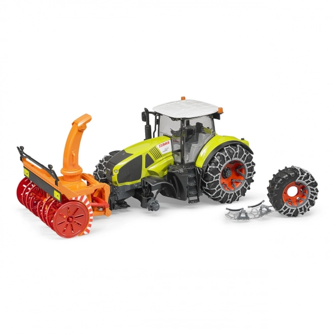 Bruder Tracteur Class Axion 950 avec fraise à neige