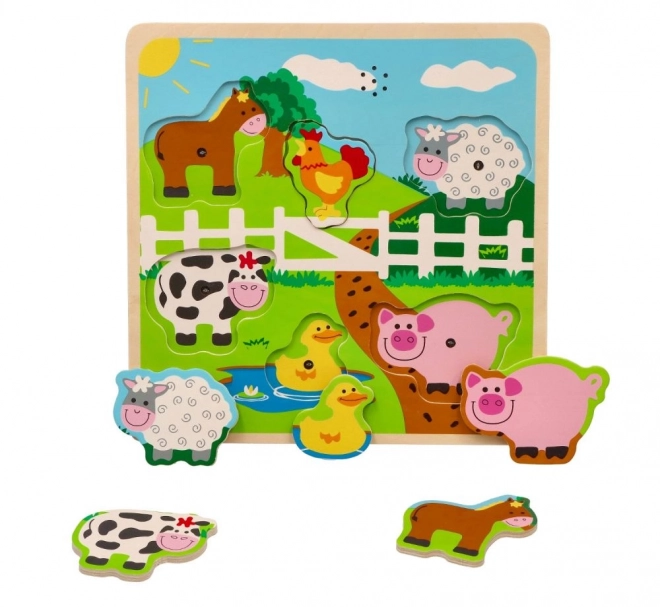 Puzzle sonore - animaux de la ferme