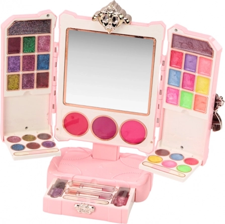 Palette compacte et miroir pour un premier maquillage