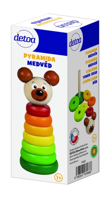 Pyramide en bois avec ours