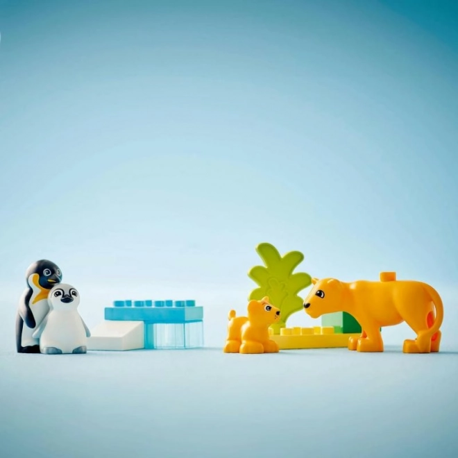 Lego Duplo Familles d'animaux sauvages : Pingouins et lions