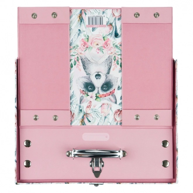 BAAGL Valise scolaire pliable Raton laveur avec ferrures