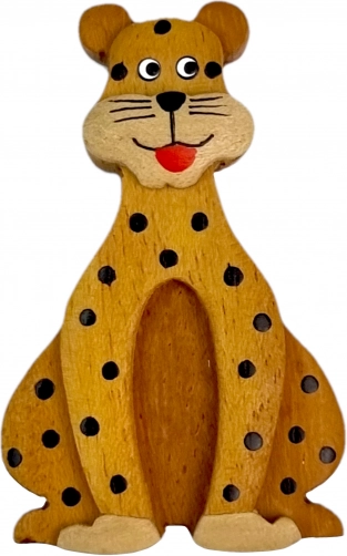 Magnet en bois léopard – grand