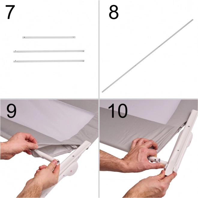 Barrière de protection pour lit pliante 200 cm grise
