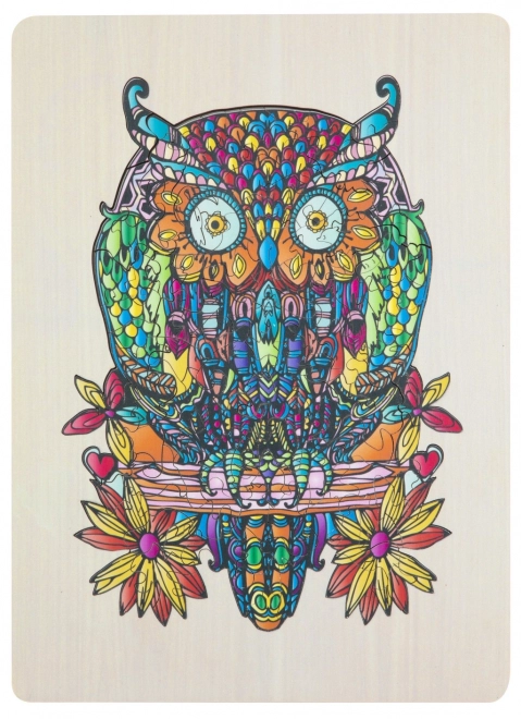 Puzzle silhouette hibou