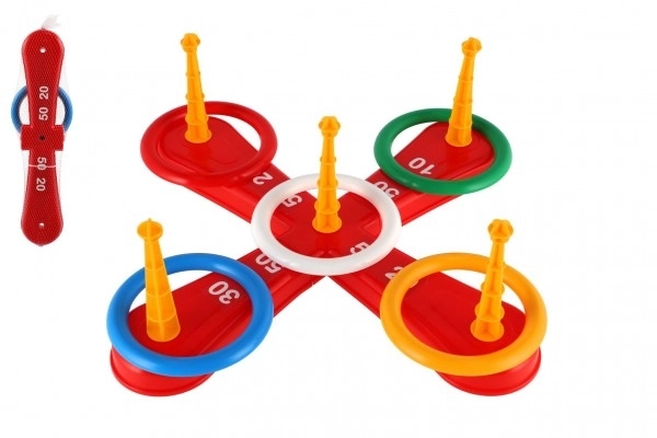 Jeu de lancer - croix avec anneaux