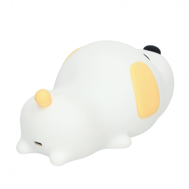 Lampe de nuit tactile en silicone pour enfants LED USB en forme de chiot
