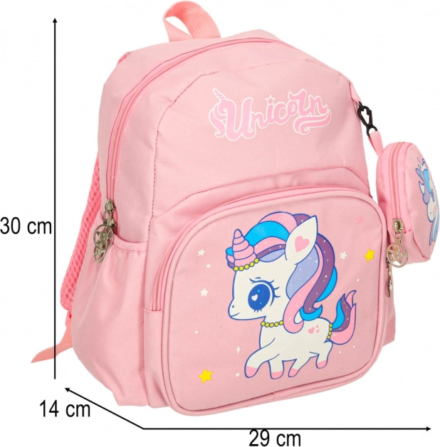 Sac à dos scolaire pour enfants Licorne 30x14x23 cm