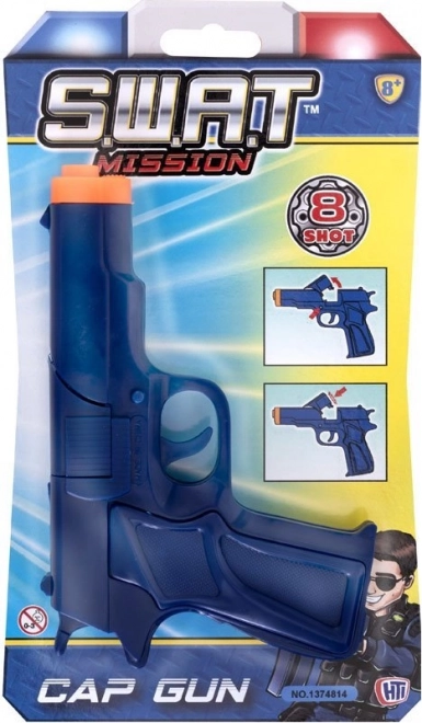 Pistolet à capsules pour enfants 17 cm