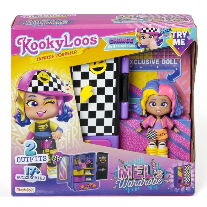 KookyLoos Mel ensemble de jeu - garde-robe pour poupées
