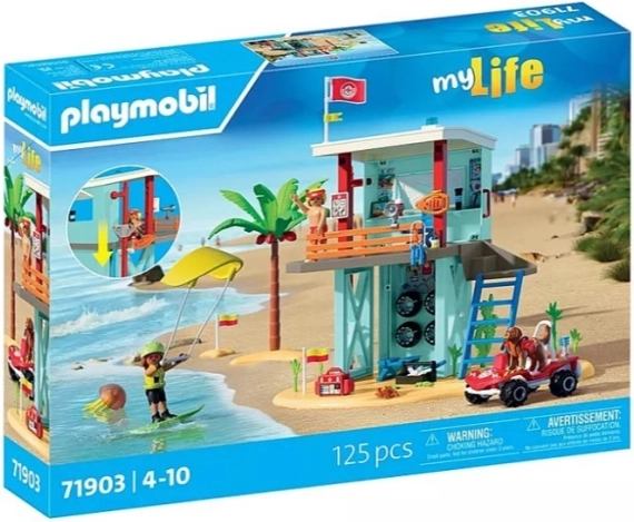 Set de figurines MY LIFE 71903 tour de sauvetage et buggy de plage