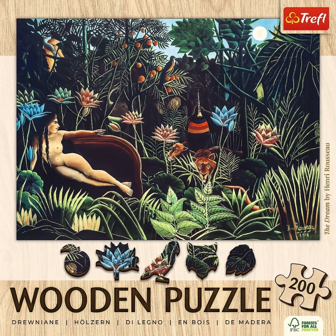 Puzzle en bois Art : Henri Rousseau - Rêve 200 pièces