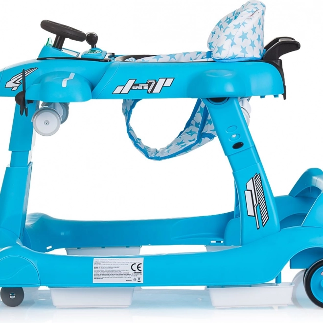 Trotteur Chipolino Avion 3en1 Bleu