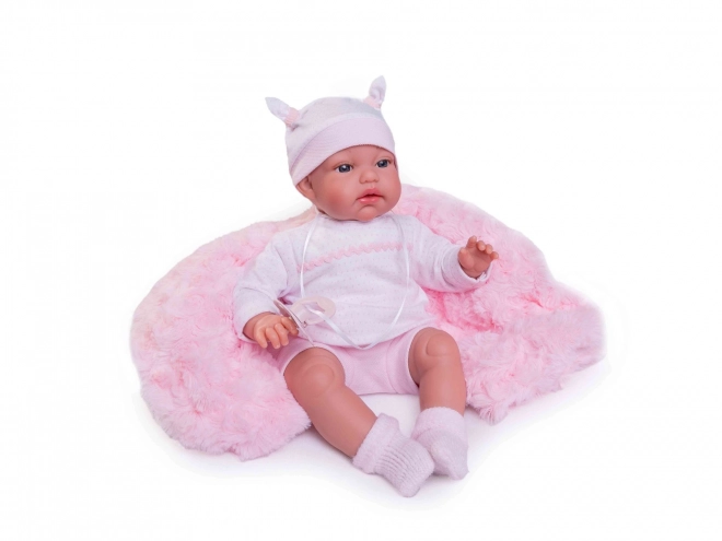 Antonio Juan 7030 Toneta Bébé réaliste avec sons et corps en tissu doux - 34 cm