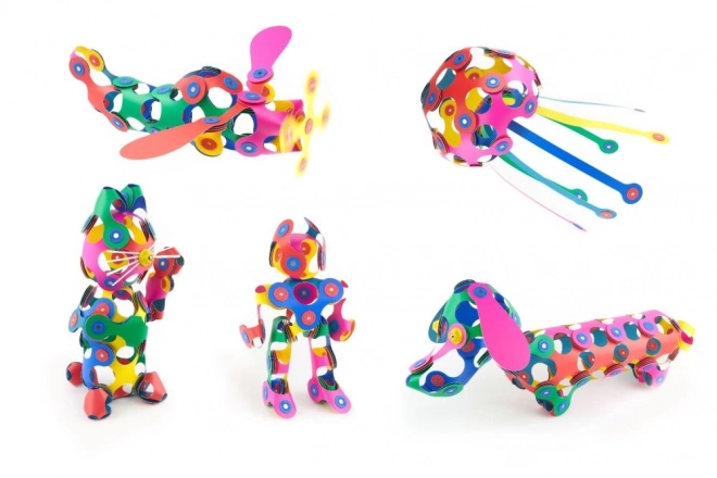Cubes magnétiques Clixo Super Rainbow, 60 pièces