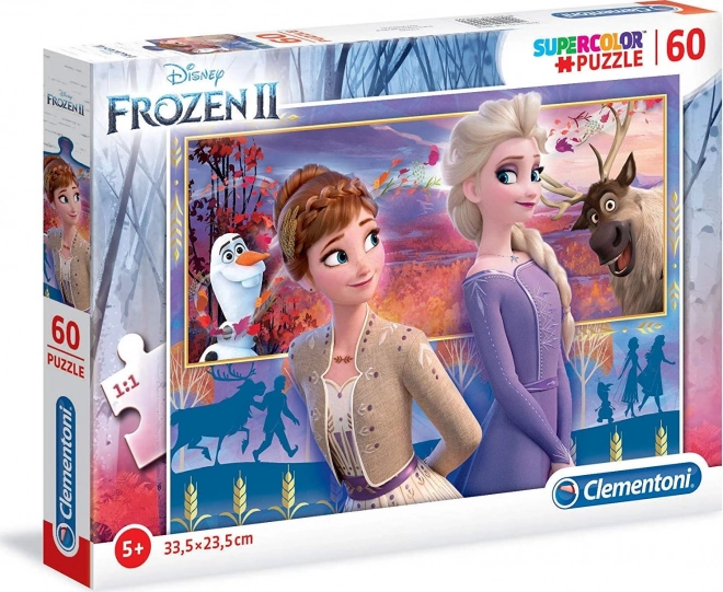 Puzzle 60 pièces Super Color La Reine des Neiges 2