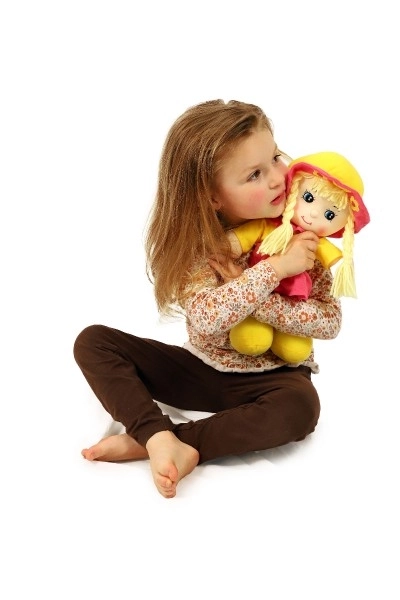 Poupée Květinka en tissu 35cm 0m+