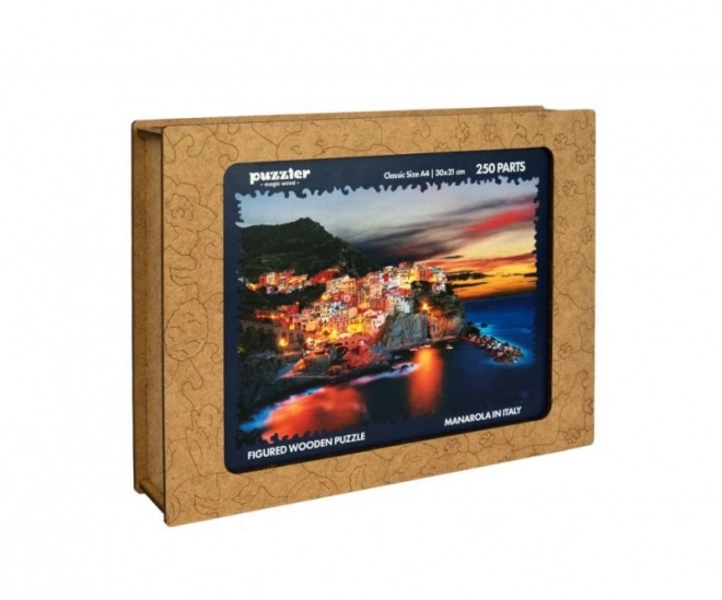 PUZZLE EN BOIS COLORÉ - Manarola en Italie