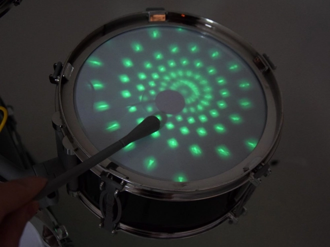 Tambour pour enfants avec microphone et panneau musical