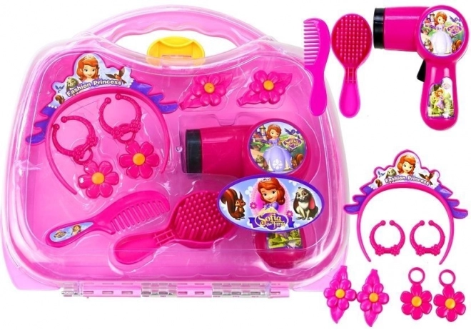 Ensemble de boucles d'oreilles de Princesse dans une valise