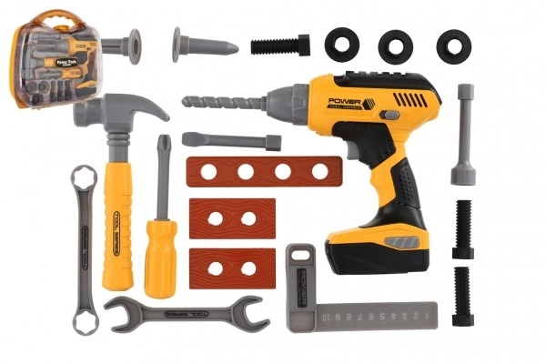 Ensemble d’outils pour enfants avec perceuse électrique