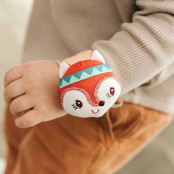 Lilliputiens - bracelet hochet - renard Alice