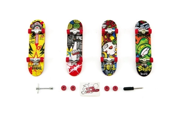 Planche à roulettes à visser contrôlée par les doigts avec accessoires - 10 cm