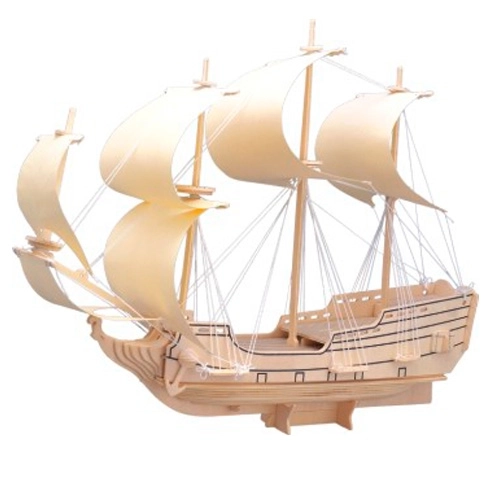 Puzzle 3D en bois Voilier Aigle