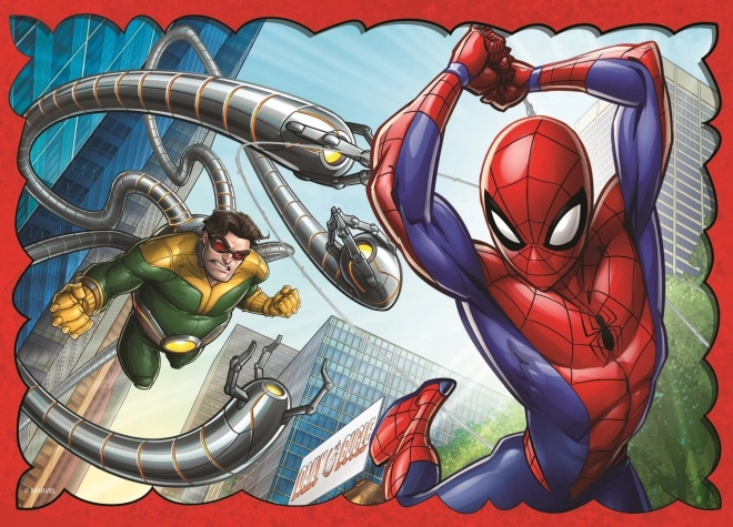 Puzzle 4v1 Héros Spider-Man