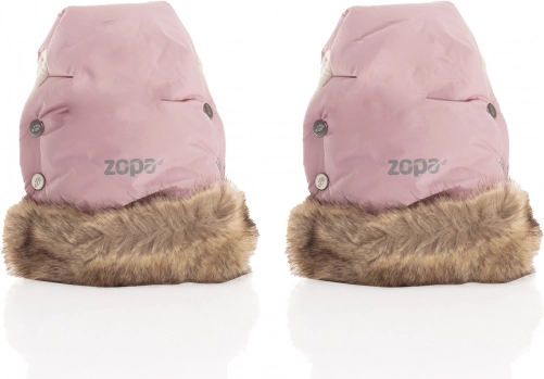 Gants d’hiver Fluffy 2, Vieux rose
