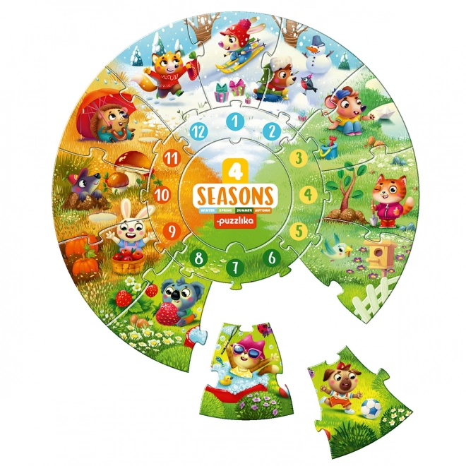 Puzzlika Quatre saisons, puzzle éducatif pour enfants