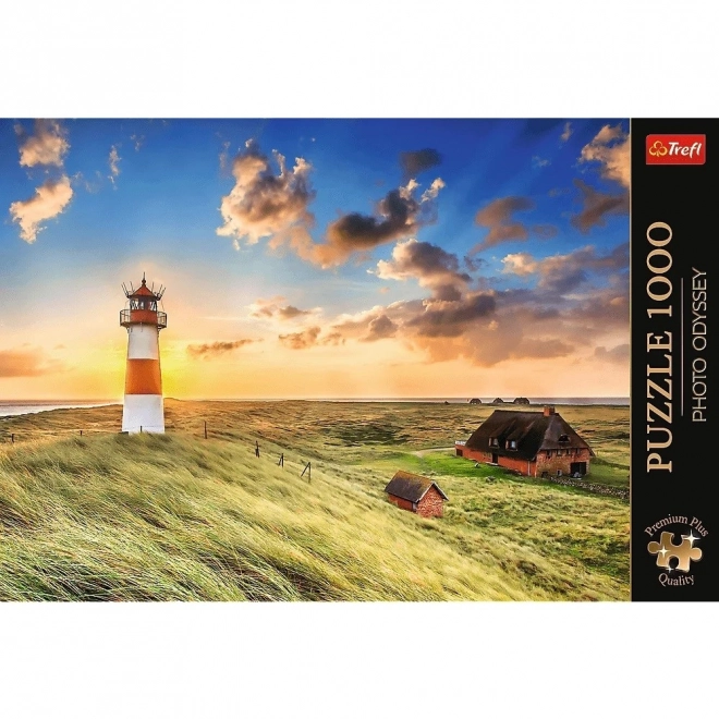 TREFL Puzzle Premium Plus Photo Odyssey : Phare Ost sur l'île de Sylt 1000 pièces