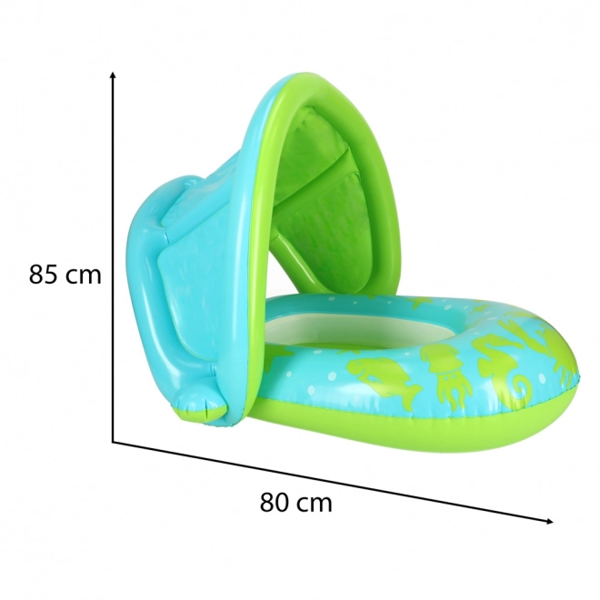 Cercle flottant gonflable vert avec visière BESTWAY pour bébés