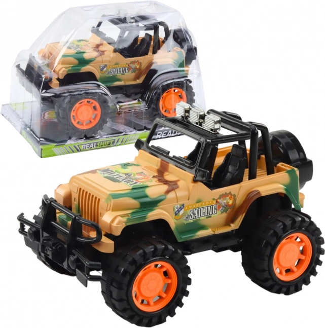 Voiture tout-terrain pour enfants, couleur camouflage beige, 25 cm