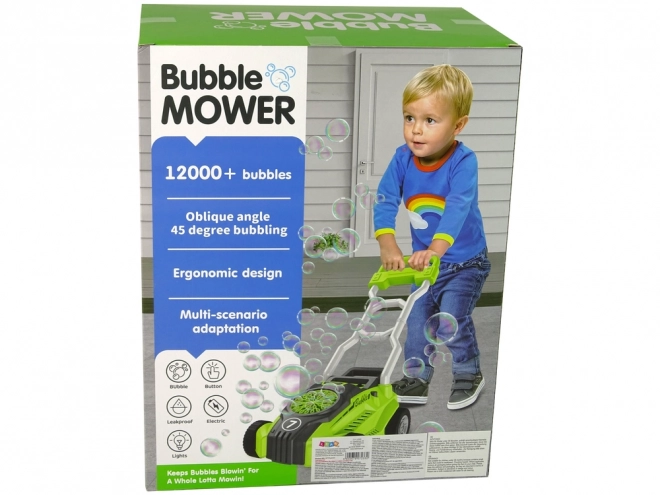Tondeuse à bulles verte pour enfants