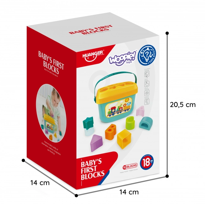 Woopie tri d'enfants et valisette avec apprentissage de l'alphabet et des formes