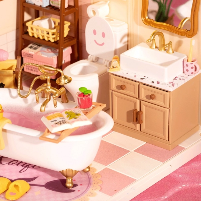 Maison miniature - salle de bain pour filles