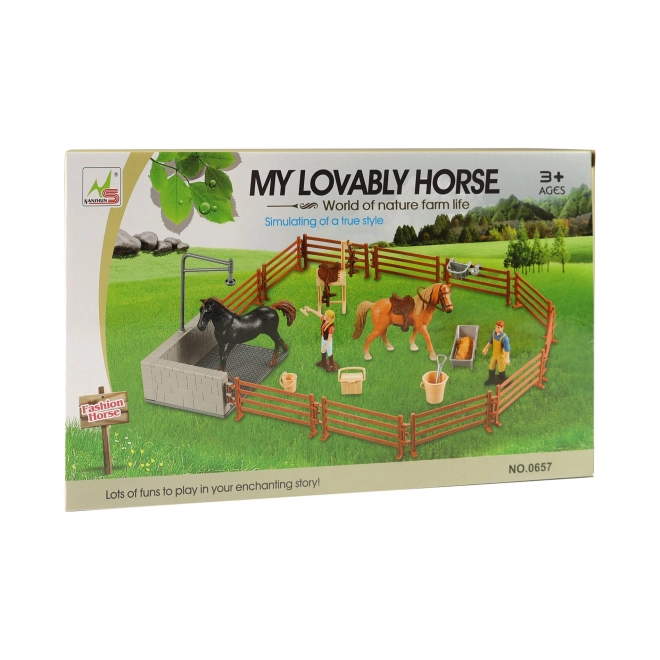 Coin de lavage pour chevaux