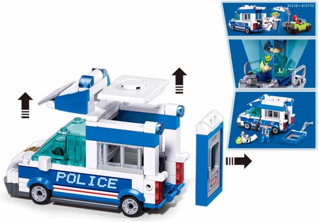 Modèle détaillé de voiture de police